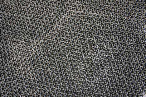 The Yachiyo metal rug by Philippe Malouin The Yachiyo metal rug by Philippe Malouin