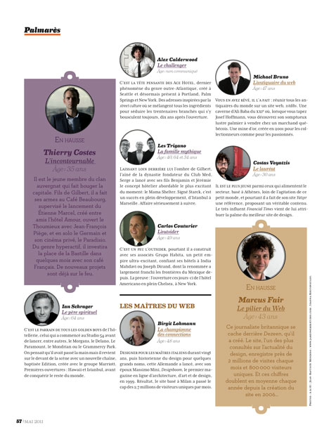 Dezeen in Architectural Design's "Les 100 qui comptent" list