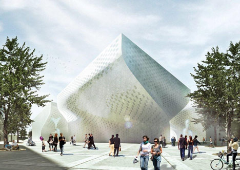 Cultural centre in Tirana by BIG
