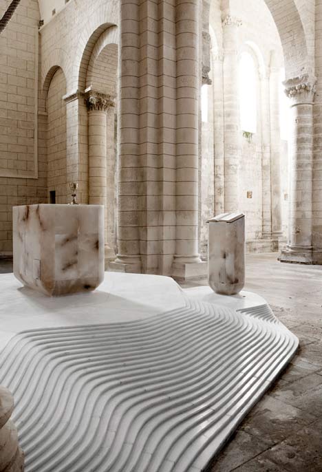 St Hilaire church in Melle by Mathieu Lehanneur