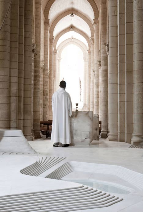 St Hilaire church in Melle by Mathieu Lehanneur
