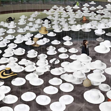 Akio Hirata's Exhibition of Hats by Nendo