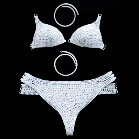 N12 3D-printed bikini by Continuum Fashion and Shapeways N12 3D-printed bikini by Continuum Fashion and Shapeways