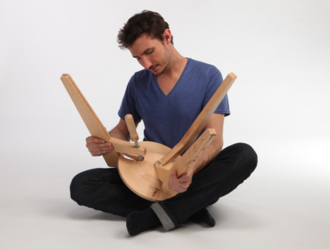 Clamped Stools by Daniel Glazman