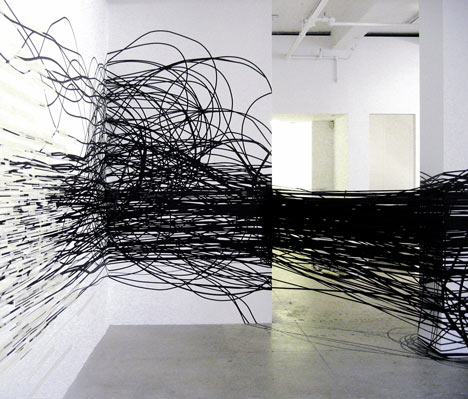 Miles and miles of sticky tape by Monika Grzymala
