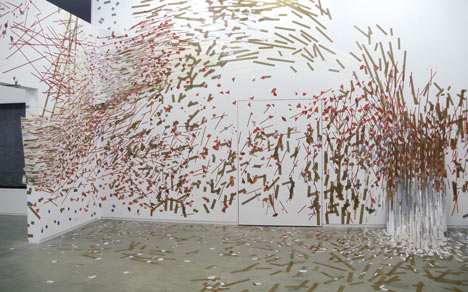 Miles and miles of sticky tape by Monika Grzymala