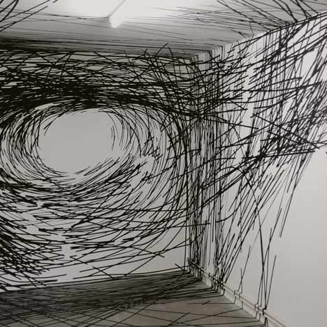 Miles and miles of sticky tape by Monika Grzymala