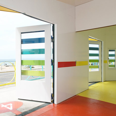 Boscombe Beach Huts by a b i r Architects and Peter Lewis