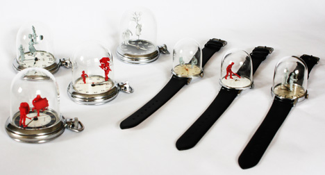 Watch sculptures - Moments in Time by Dominic Wilcox