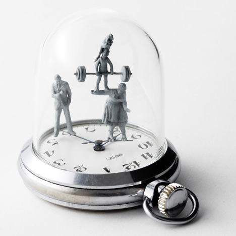 Watch sculptures - Moments in Time by Dominic Wilcox