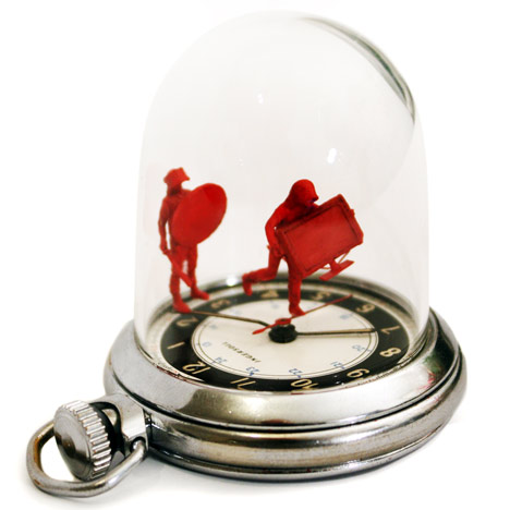 Watch sculptures - Moments in Time by Dominic Wilcox