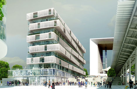 Housing for Jardins de l’Arche by Farshid Moussavi Housing for Jardins de l’Arche by Farshid Moussavi