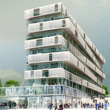 Housing for Jardins de l’Arche by Farshid Moussavi Architecture