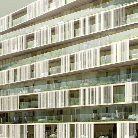 Housing for Jardins de l’Arche by Farshid Moussavi Housing for Jardins de l’Arche by Farshid Moussavi