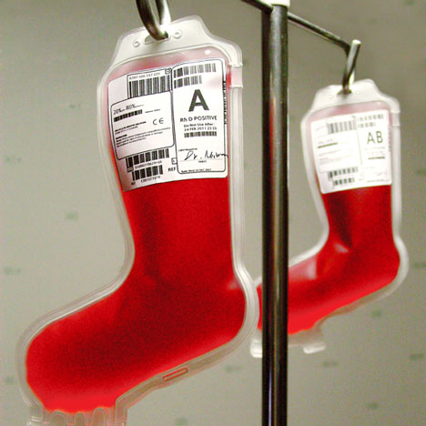 Blood pack of Santa Claus by Kiseung Lee