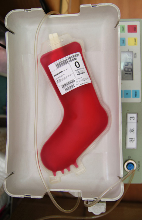 Blood pack of Santa Claus by Kiseung Lee Blood pack of Santa Claus by Kiseung Lee