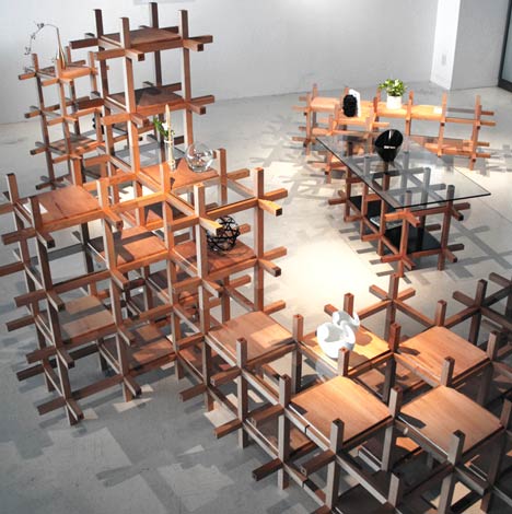 Chidori Furniture by Kengo Kuma and Associates Chidori Furniture by Kengo Kuma and Associates