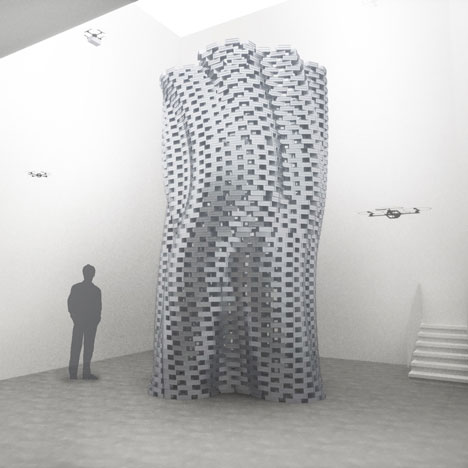 Flight Assembled Architecture by Gramazio & Kohler and Raffaello d'Andrea Flight Assembled Architecture by Gramazio & Kohler and Raffaello d'Andrea