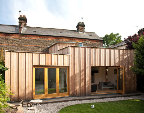Timber Fin House in Walthamstow by Neil Dusheiko Architect