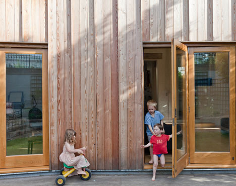 Timber Fin House in Walthamstow by Neil Dusheiko Architect