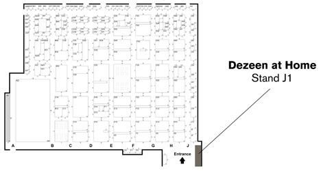Dezeen at Home stand location Dezeen at Home stand location