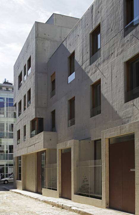 8 dwellings, 4 artist studios and 1 retail area by Charles-Henri