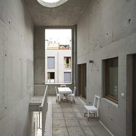 8 dwellings, 4 artist studios and 1 retail area by Charles-Henri
