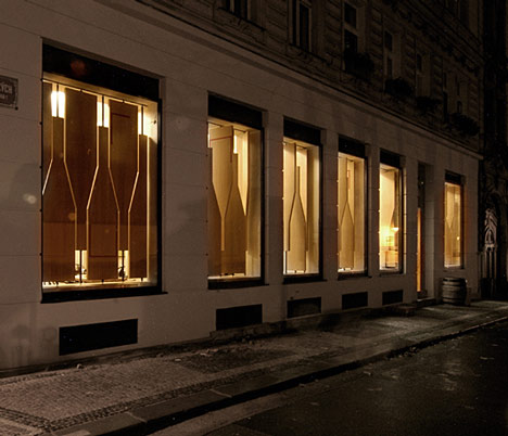 Red Pif Restaurant and Wine Shop by Aulík Fišer Architekti