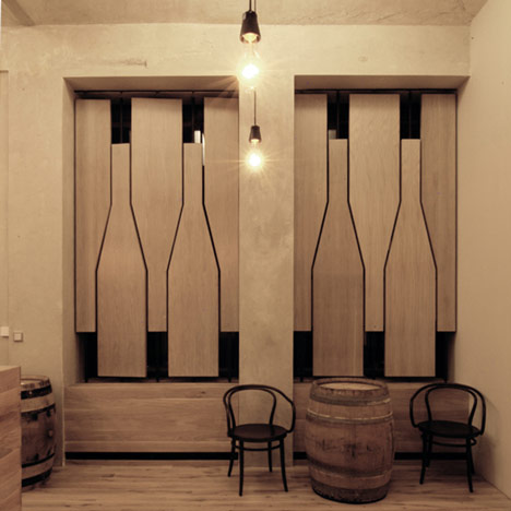 Red Pif Restaurant and Wine Shop by Aulík Fišer Architekti