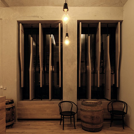 Red Pif Restaurant and Wine Shop by Aulík Fišer Architekti