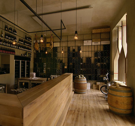 Red Pif Restaurant and Wine Shop by Aulík Fišer Architekti