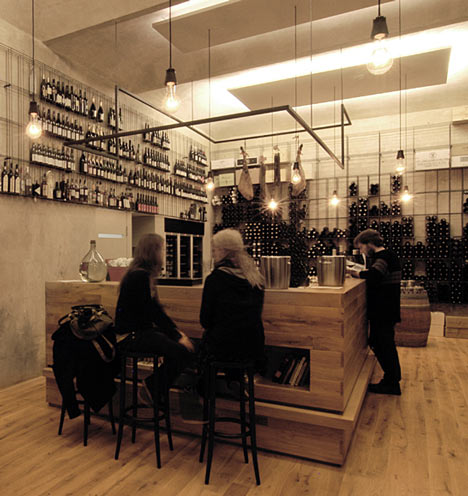 Red Pif Restaurant and Wine Shop by Aulík Fišer Architekti