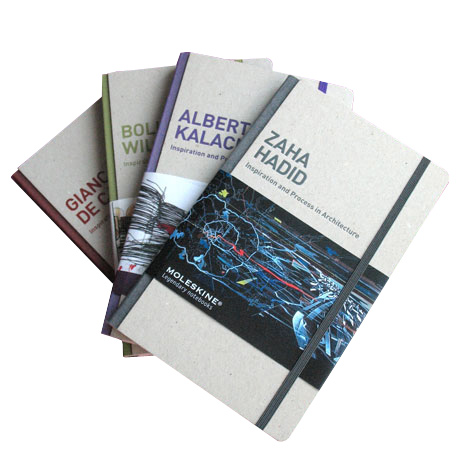 Inspiration and process books by Moleskin