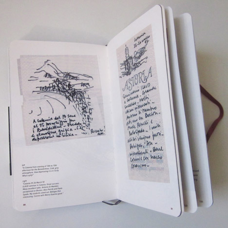 Inspiration and process books by Moleskin