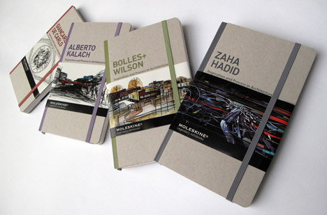 Inspiration and process books by Moleskin