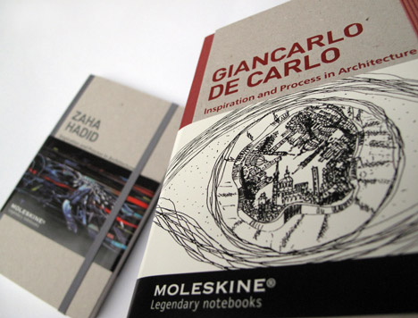 Inspiration and process books by Moleskin