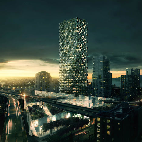Beach and Howe mixed-use tower by BIG + Westbank + Dialog + Cobalt + PFS + Buro Happold + Glotman Simpson