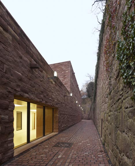 Heidelberg Castle Visitor Centre by Max Dudler