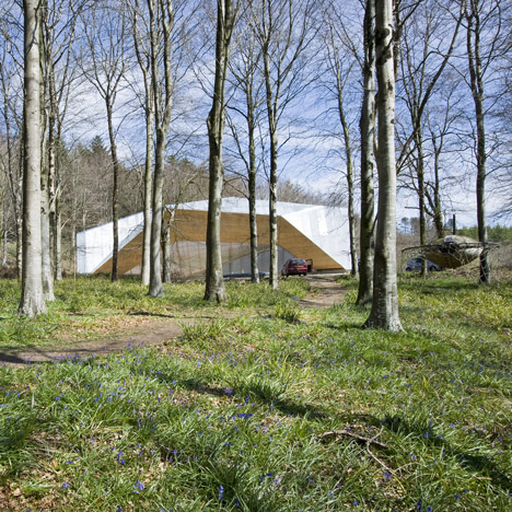 Hooke Park Big Shed by Piers Taylor and AA