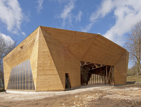 Hooke Park Big Shed by Piers Taylor and AA