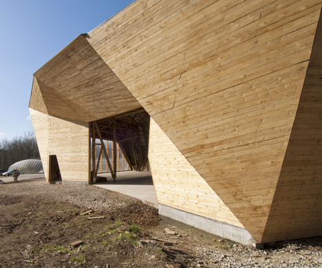 Hooke Park Big Shed by Piers Taylor and AA
