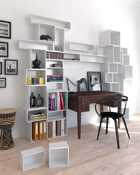 Cubit modular shelving system