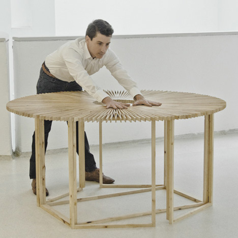 Fan Table by Mauricio Affonso at Ventura Lambrate