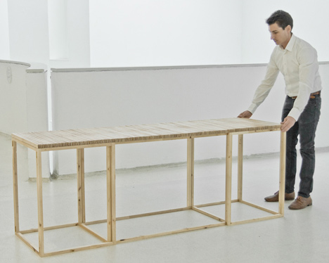 Fan Table by Mauricio Affonso at Ventura Lambrate