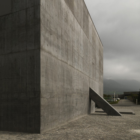 Plantahof Auditorium by Valerio Olgiati
