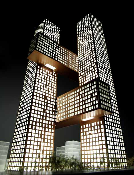 Cross Towers by BIG
