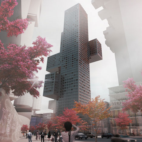 Cross Towers by BIG