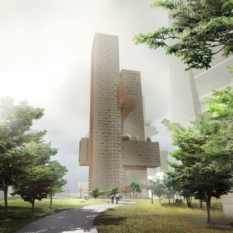 Cross Towers by BIG
