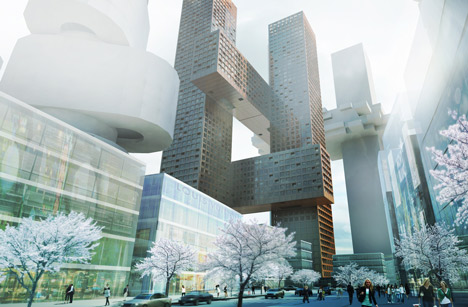 Cross Towers by BIG