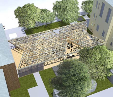 The World Design Capital Helsinki 2012 Pavilion by Aalto University Wood Studio students
